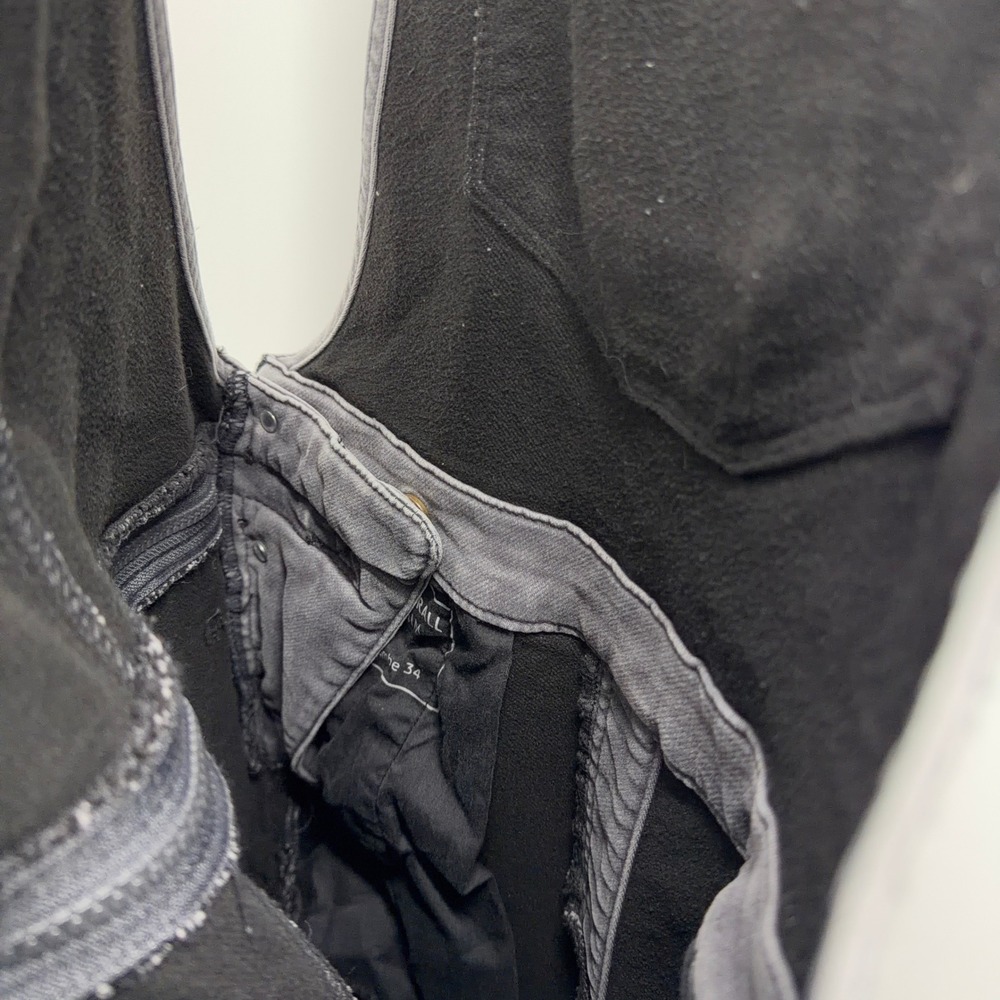 Dovetail Workwear Freshley Overalls Thermal Denim Size 8/34 Grey Fleece Lined - Picture 7 of 13